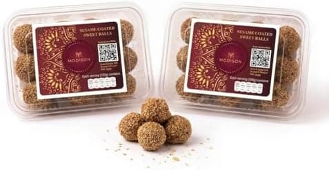 BalGokul Foods Til Laddu Indian Sweets Sesame Sweet Balls 360g