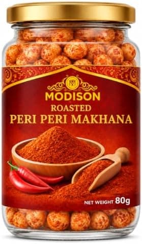 BalGokul Foods Roasted Makhana Healthy Snacks Peri Peri 80g