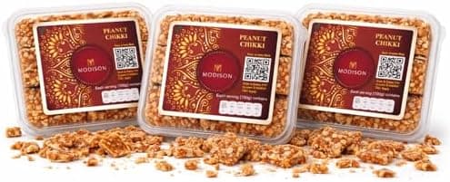 BalGokul Foods Peanut Chikki Indian Sweets Protein Brittle 540g