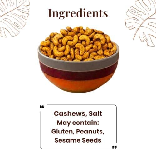 BalGokul Foods Roasted Cashew Nuts Healthy Snacks Protein Rich Kaju 400g thumbnail 3