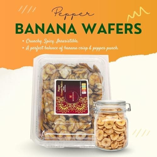 BalGokul Foods Banana Black Pepper Wafers Indian Snacks Crispy 900g thumbnail 5