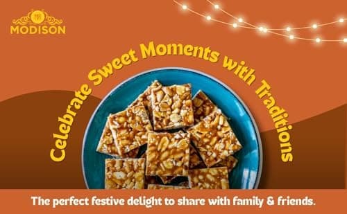 BalGokul Foods Peanut Chikki Indian Sweets Protein Brittle 360g alternate image