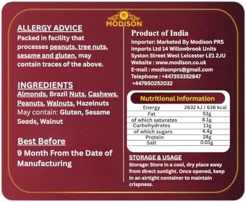 BalGokul Foods Mixed Nuts Healthy Indian Snacks Mix 400g alternate image