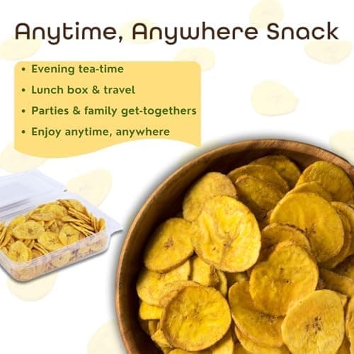 BalGokul Foods Yellow Banana Wafers Indian Snacks Crispy Plantain 900g alternate image