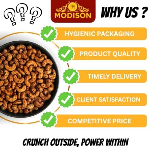 BalGokul Foods Roasted Cashew Nuts Healthy Snacks Protein Rich Kaju 400g thumbnail 7