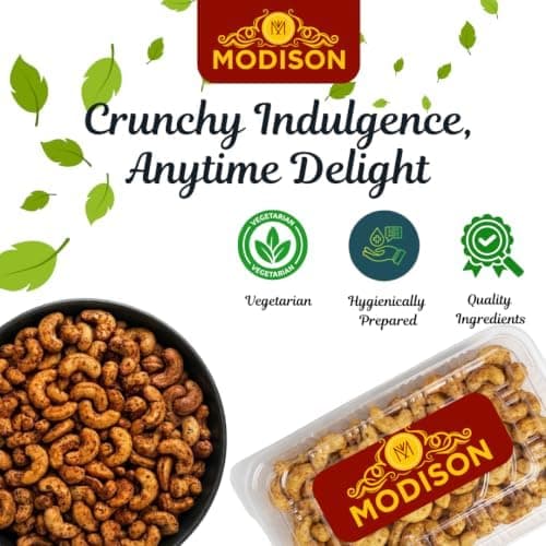 BalGokul Foods Roasted Cashew Nuts Healthy Snacks Protein Rich Kaju 400g thumbnail 4