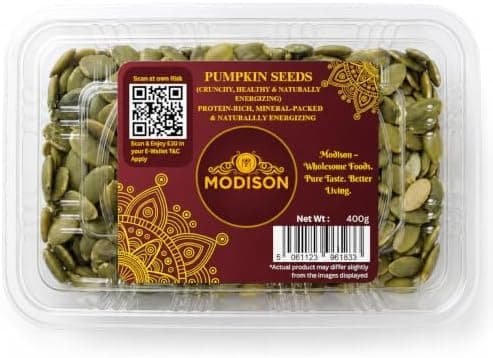 BalGokul Foods Pumpkin Seeds Superfoods Natural Pepitas Protein Fibre 400g