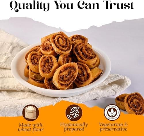 BalGokul Foods Poona Bhakarwadi Indian Namkeen Crispy Maharashtrian 900g thumbnail 5