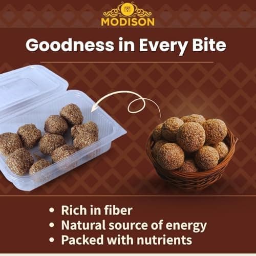 BalGokul Foods Til Laddu Indian Sweets Sesame Sweet Balls 360g thumbnail 4