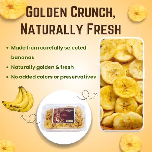 BalGokul Foods Yellow Banana Wafers Indian Snacks Crispy 540g thumbnail 6