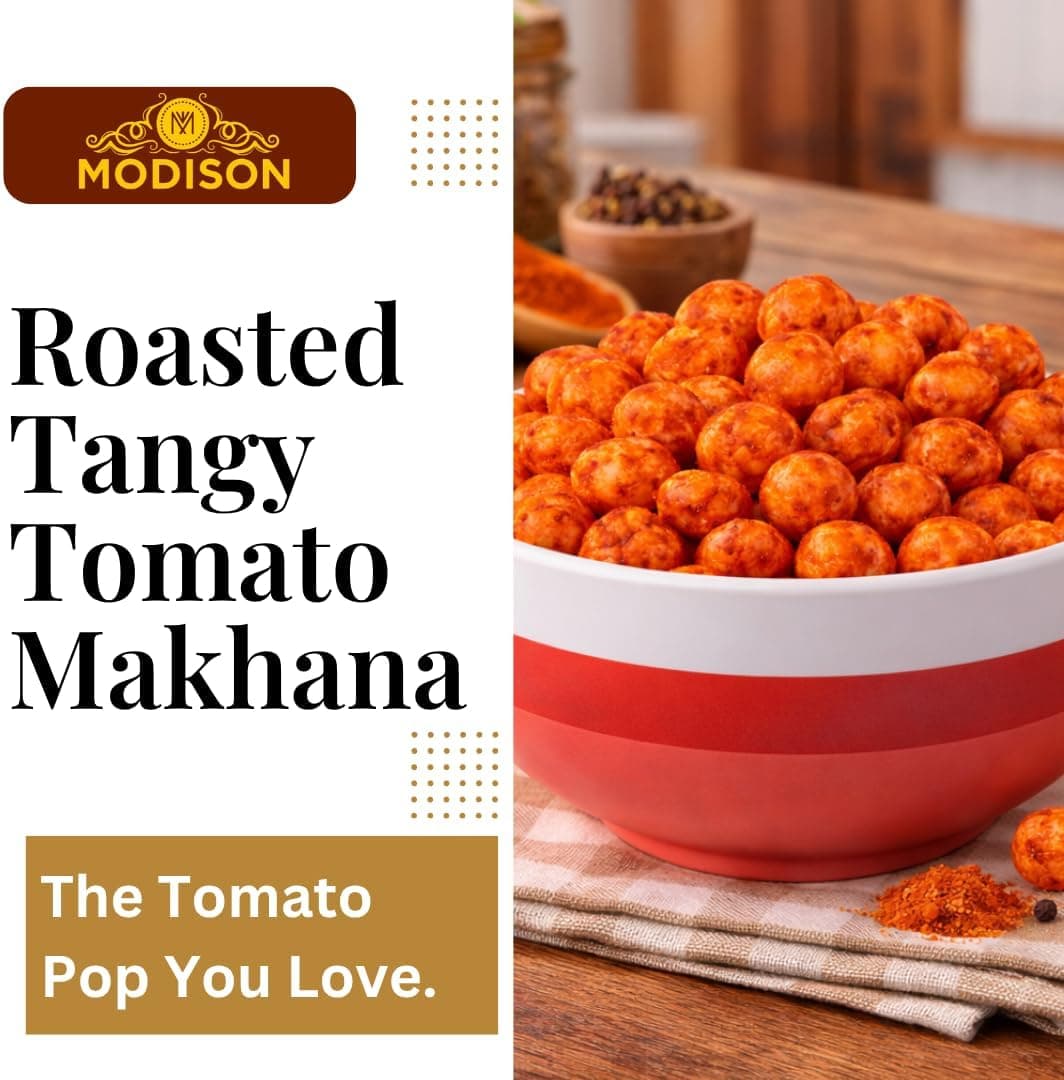 BalGokul Foods Roasted Makhana Healthy Snacks Tangy Tomato 80g thumbnail 11