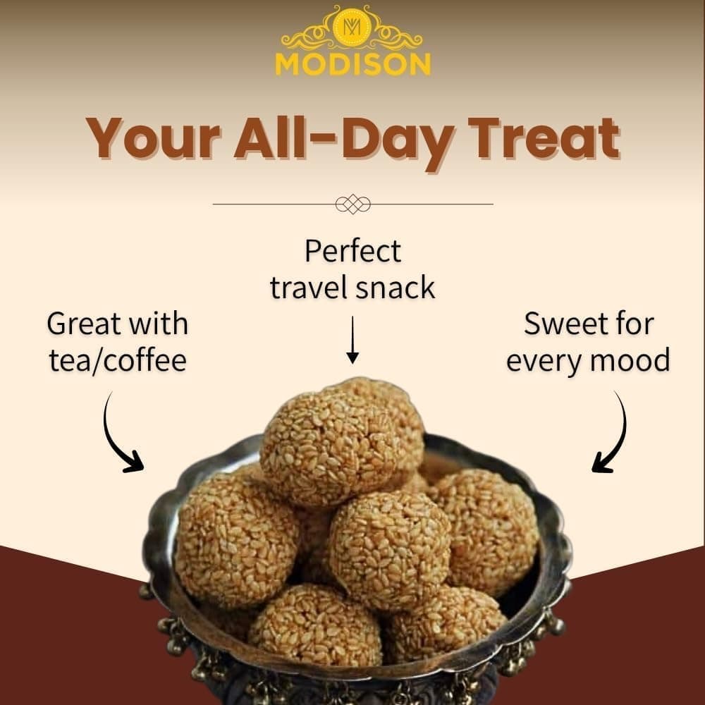 BalGokul Foods Til Laddu Indian Sweets Sesame Sweet Balls 360g thumbnail 10