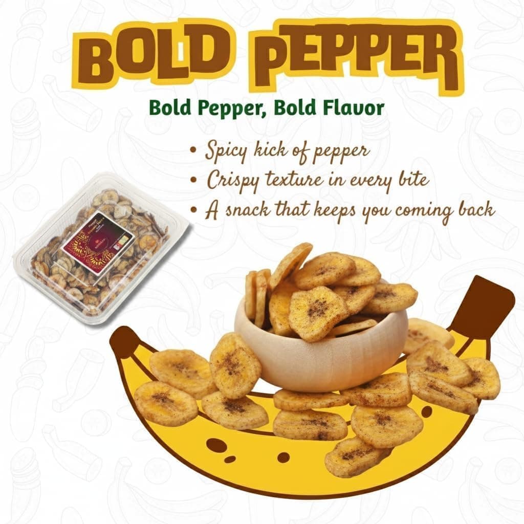 BalGokul Foods Banana Black Pepper Wafers Indian Snacks Crispy 900g thumbnail 11
