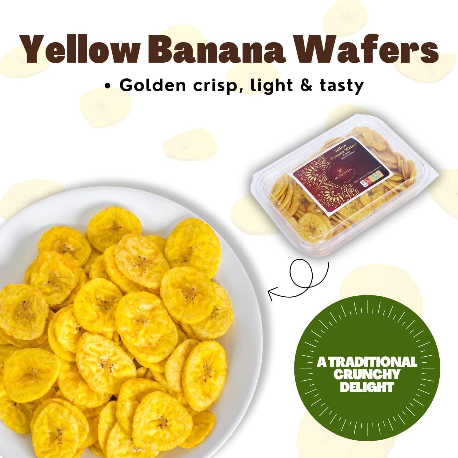 BalGokul Foods Yellow Banana Wafers Indian Snacks Crispy 540g thumbnail 10