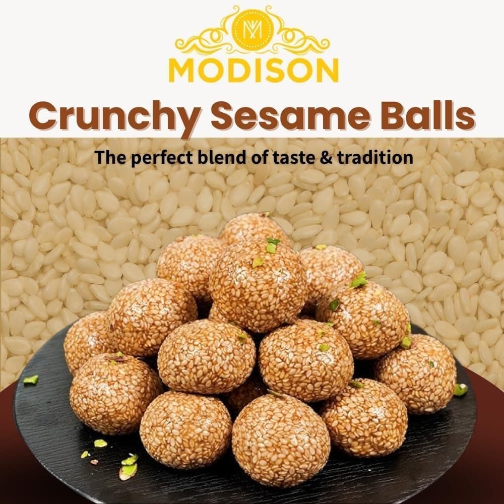 BalGokul Foods Til Laddu Indian Sweets Sesame Sweet Balls 360g thumbnail 12