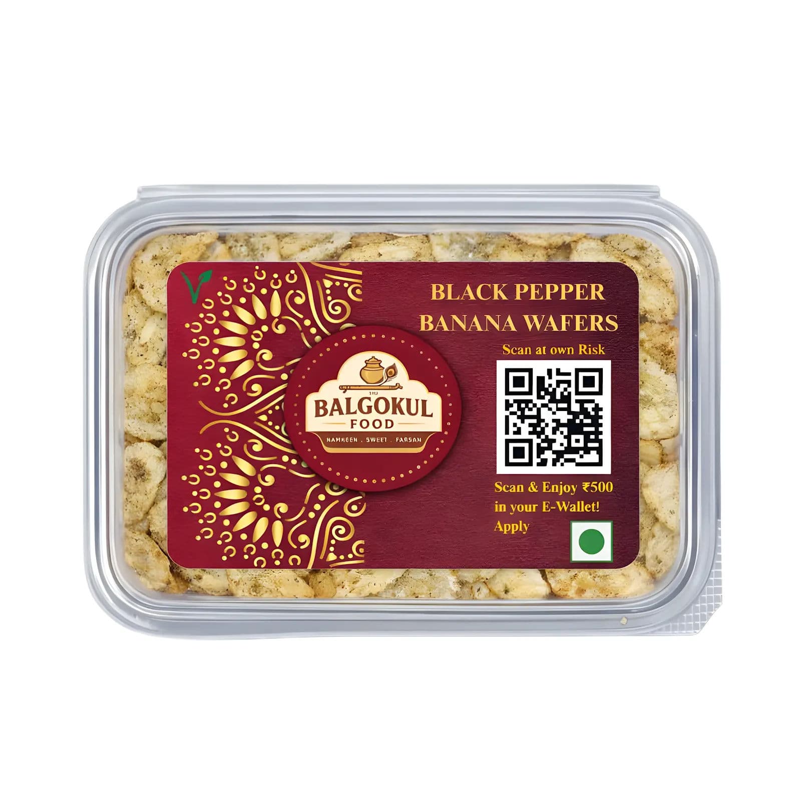 BalGokul Foods Banana Wafers – Black Pepper product image 1