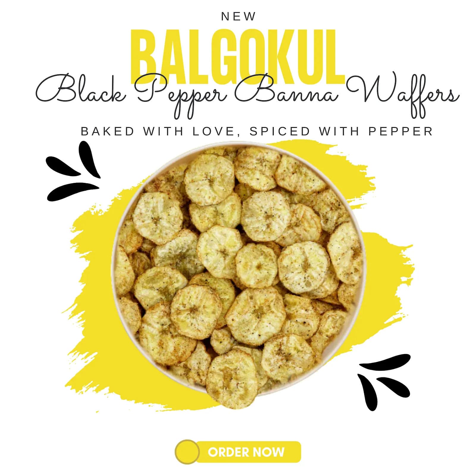BalGokul Foods Banana Wafers – Black Pepper product image 2
