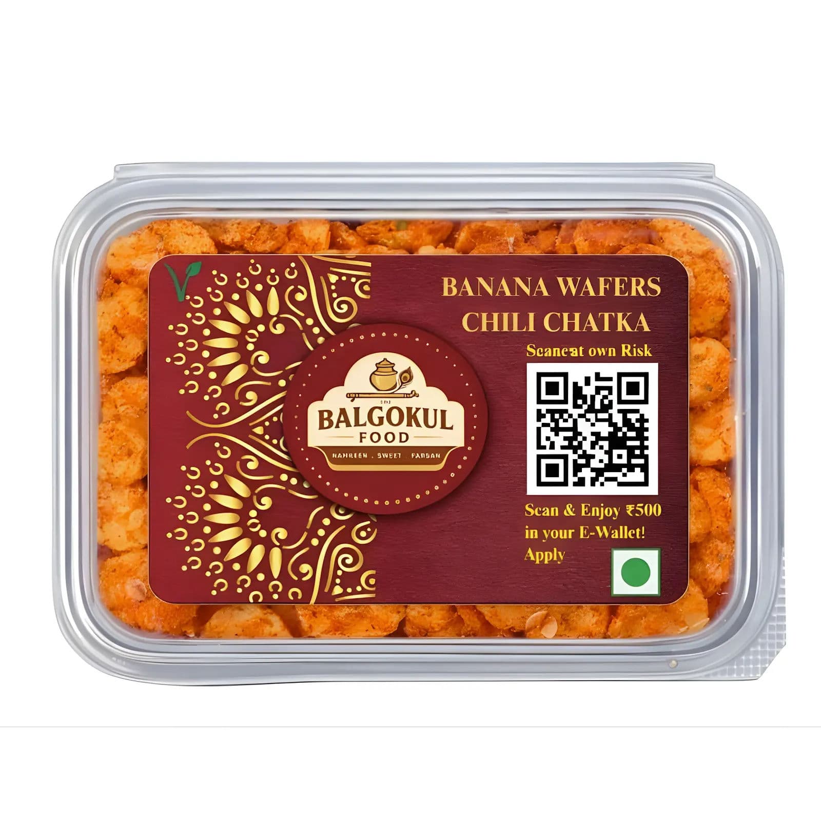 BalGokul Foods Banana Wafers – Chili Chatka product image 1