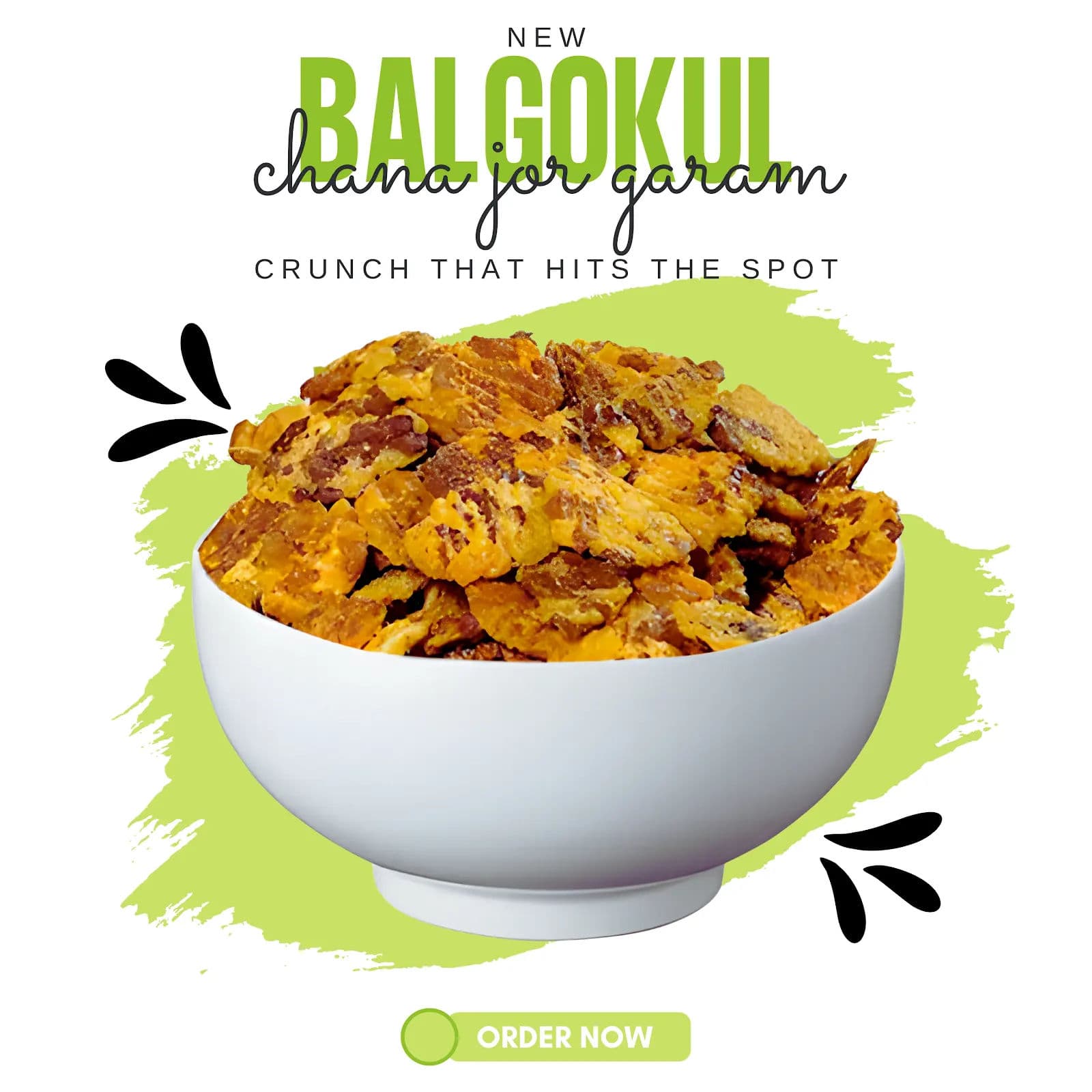 BalGokul Foods – Chana Jor Garam (Spicy Crunchy Roasted Black Chana Snack) product image 2