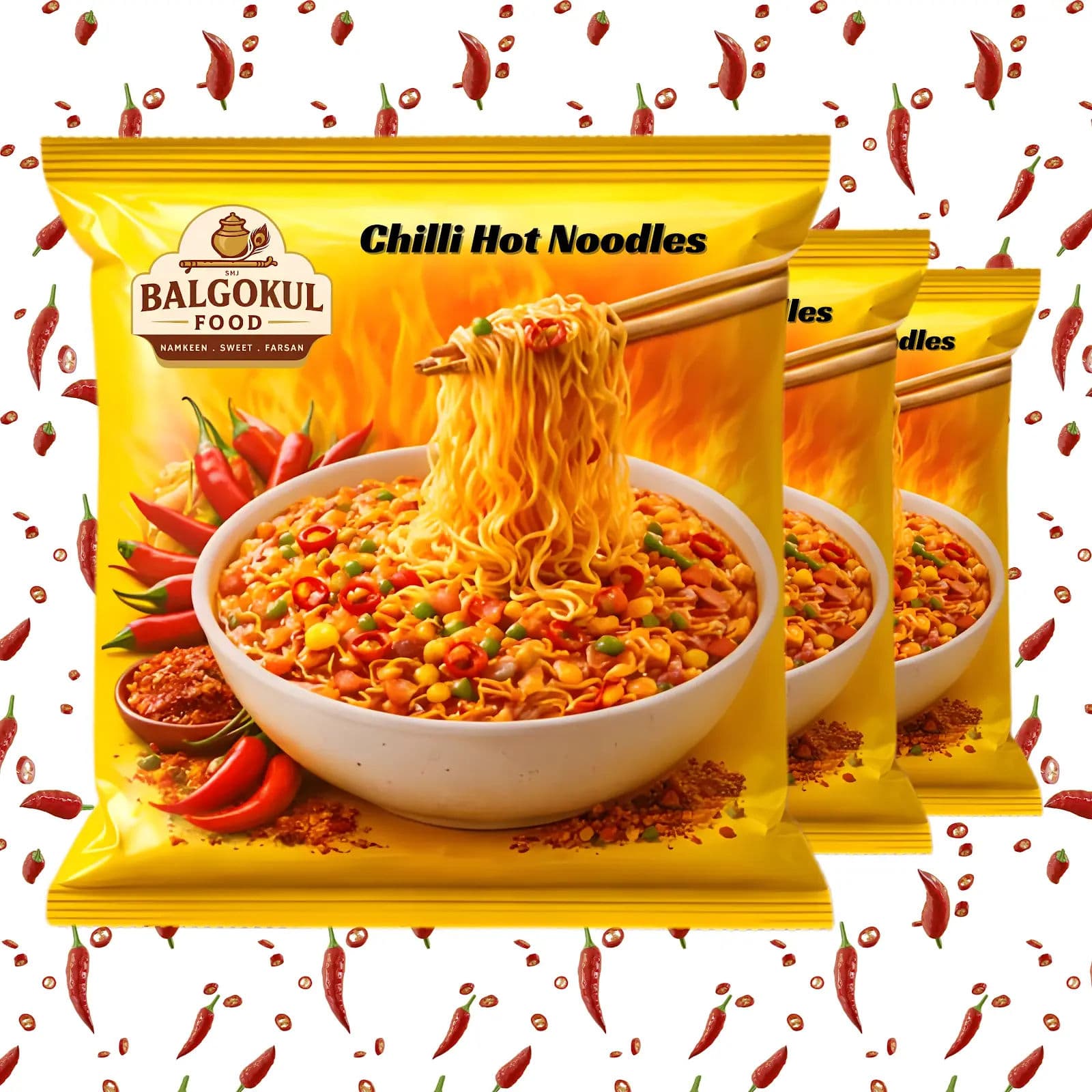 BalGokul Foods Chilli Hot Noodles product image 3
