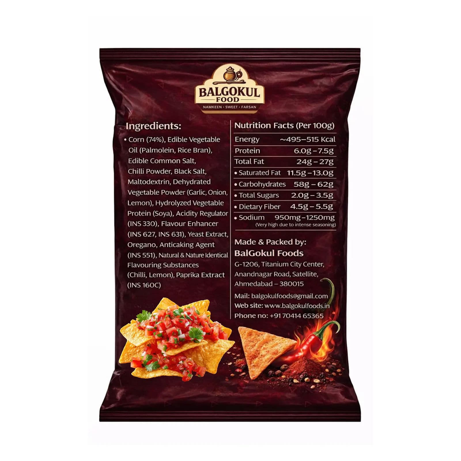 BalGokul Foods Fire Chilli Nachos product image 4