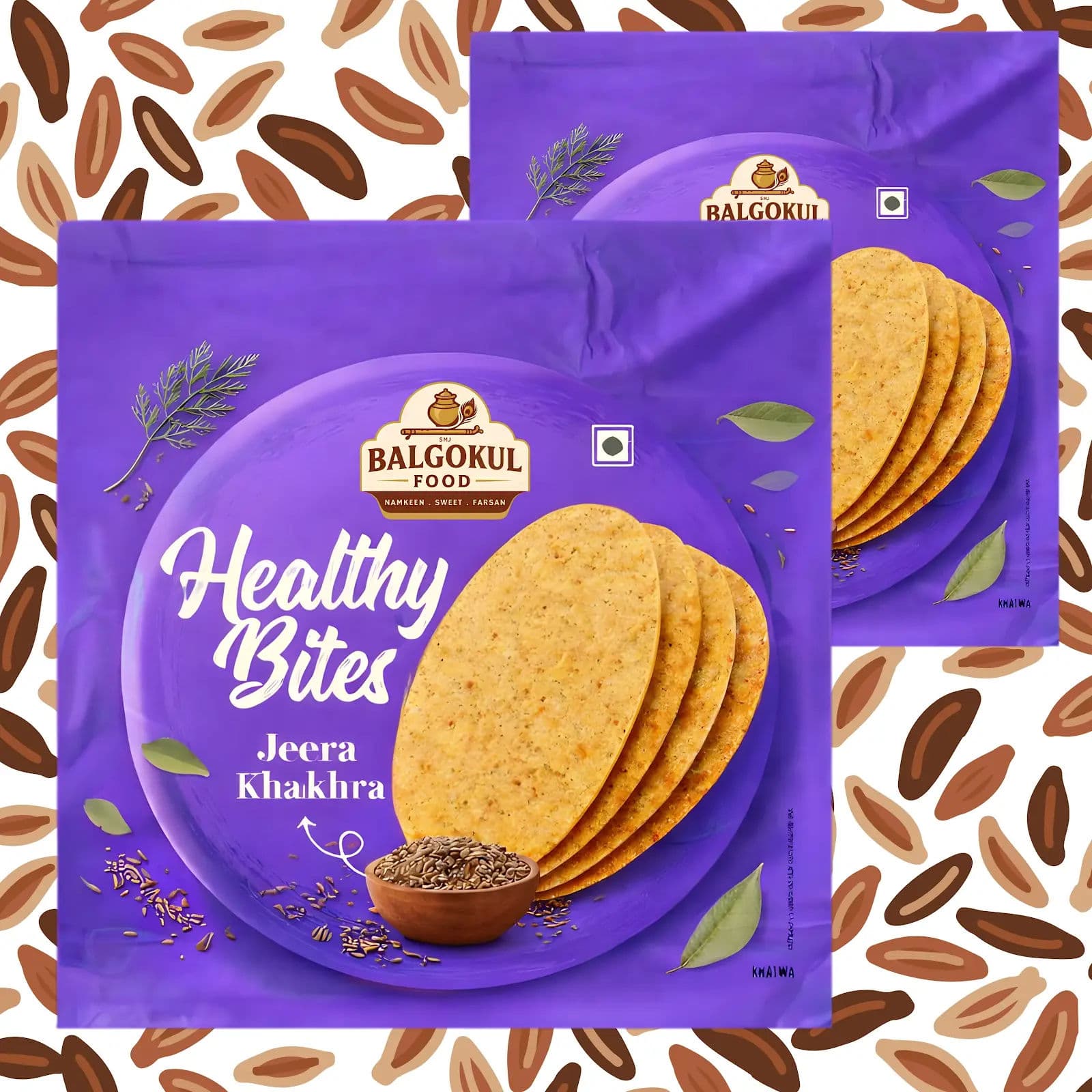 BalGokul Foods Healthy Bites – Jeera Khakhra product image 3
