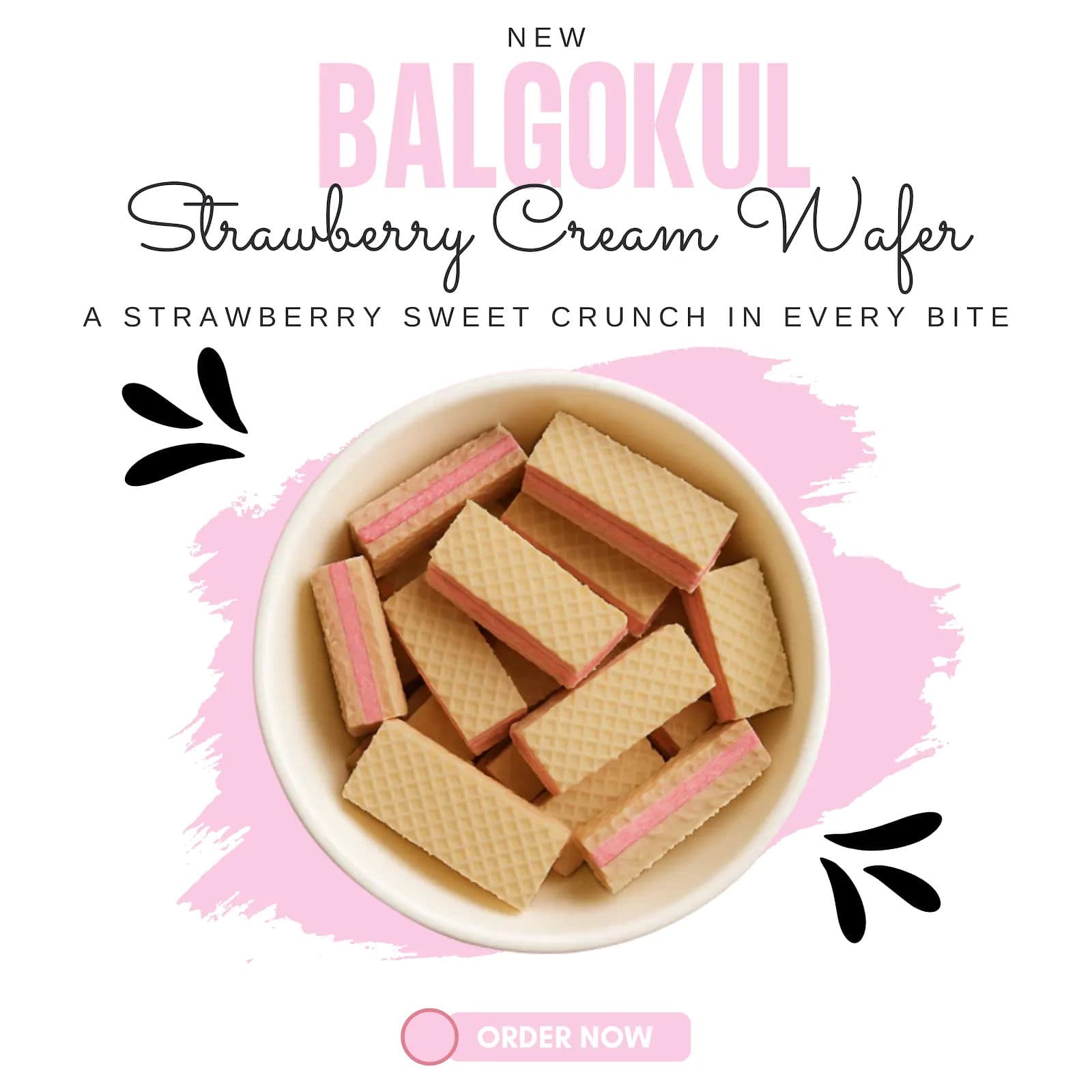 BalGokul Foods Juicy Strawberry Cream Wafers product image 2