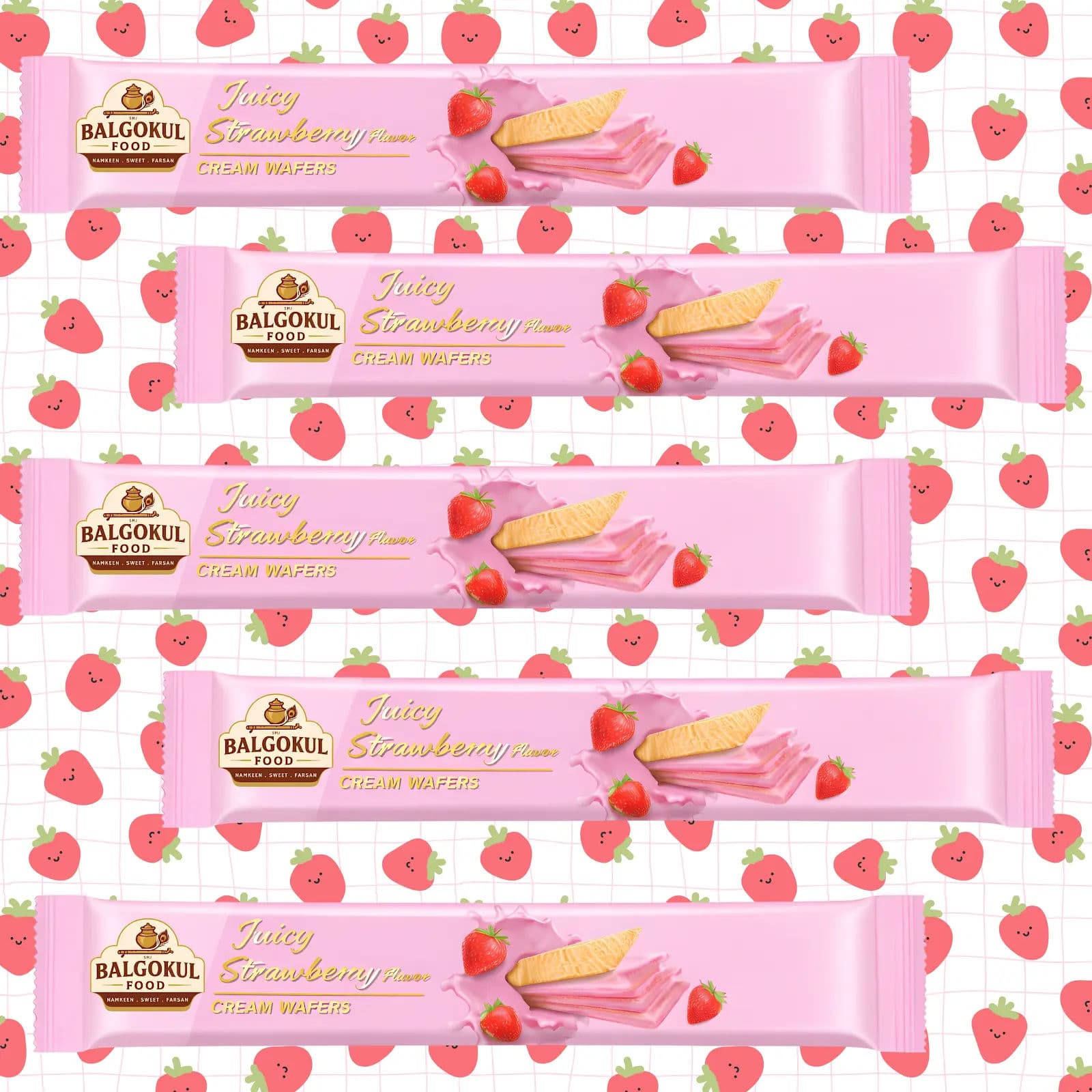 BalGokul Foods Juicy Strawberry Cream Wafers product image 3