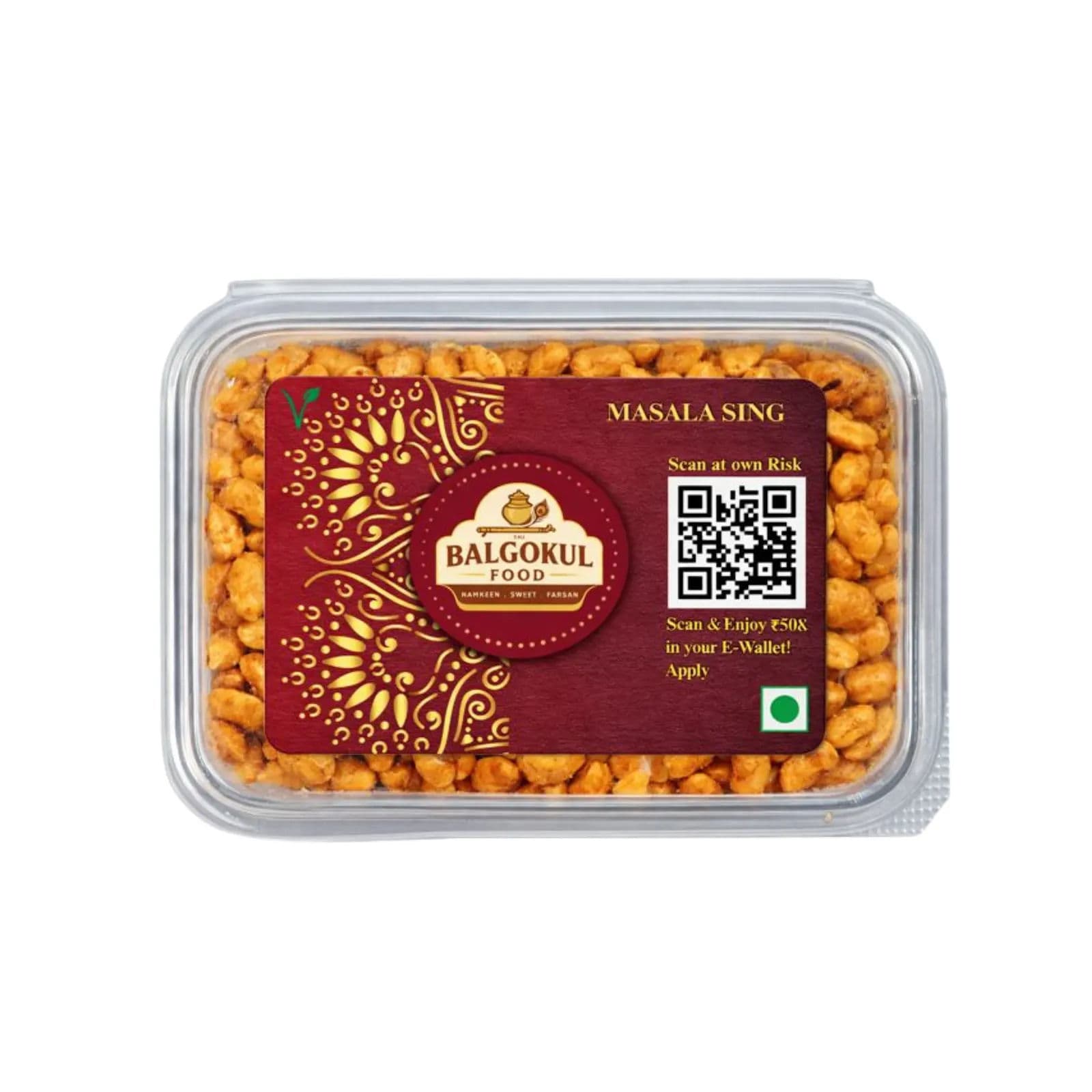 BalGokul Foods Masala Sing – Spicy Roasted Peanuts Namkeen | Crunchy & Flavorful product image 1