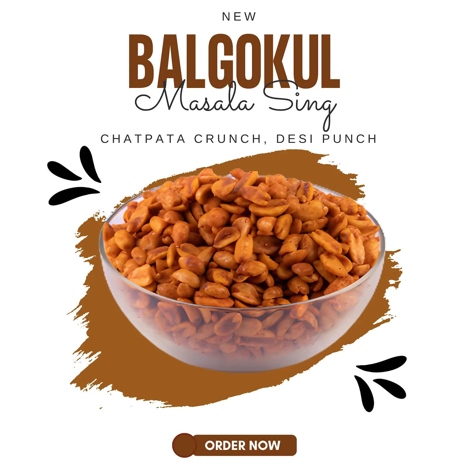 BalGokul Foods Masala Sing – Spicy Roasted Peanuts Namkeen | Crunchy & Flavorful product image 2