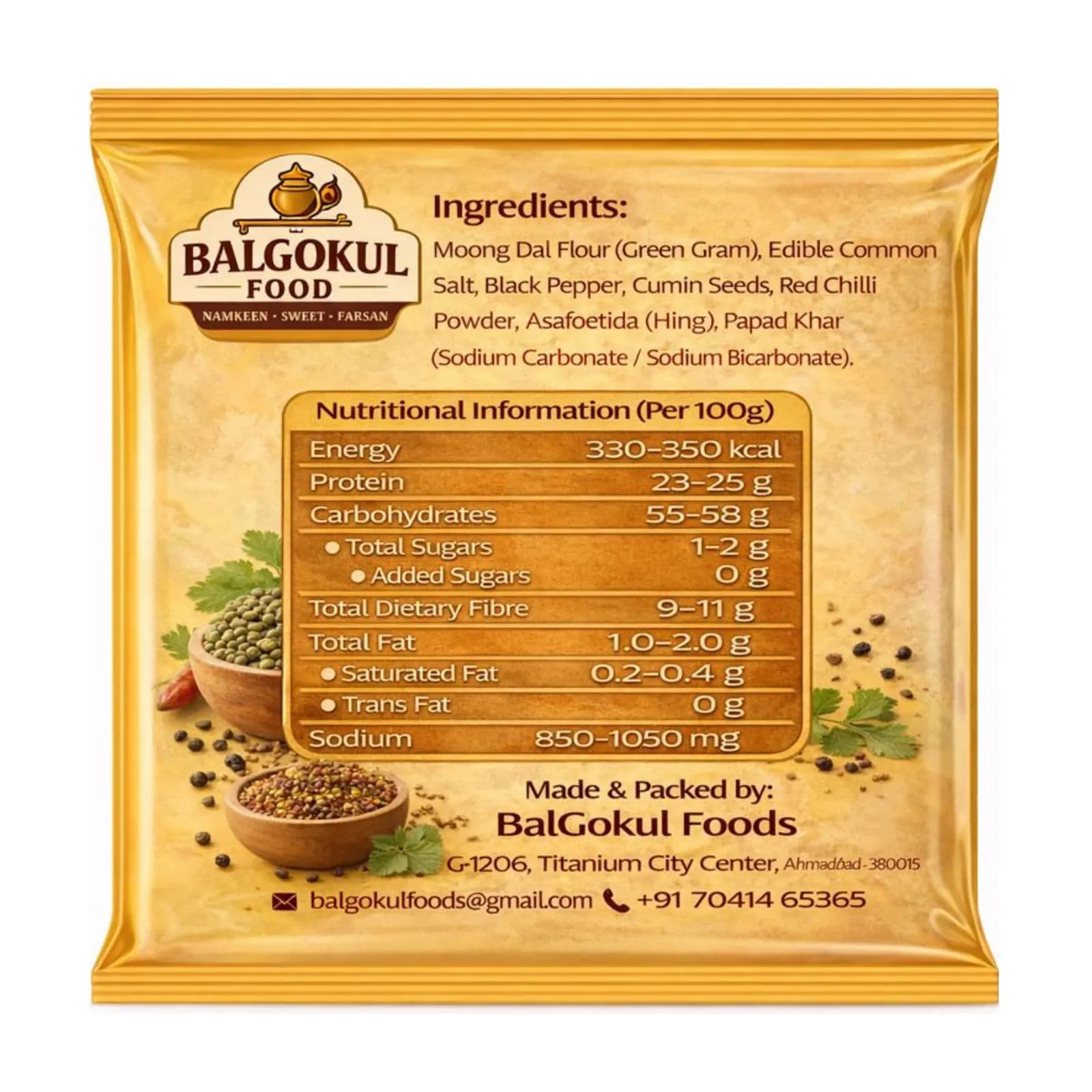 BalGokul Foods – Moong Papad product image 4