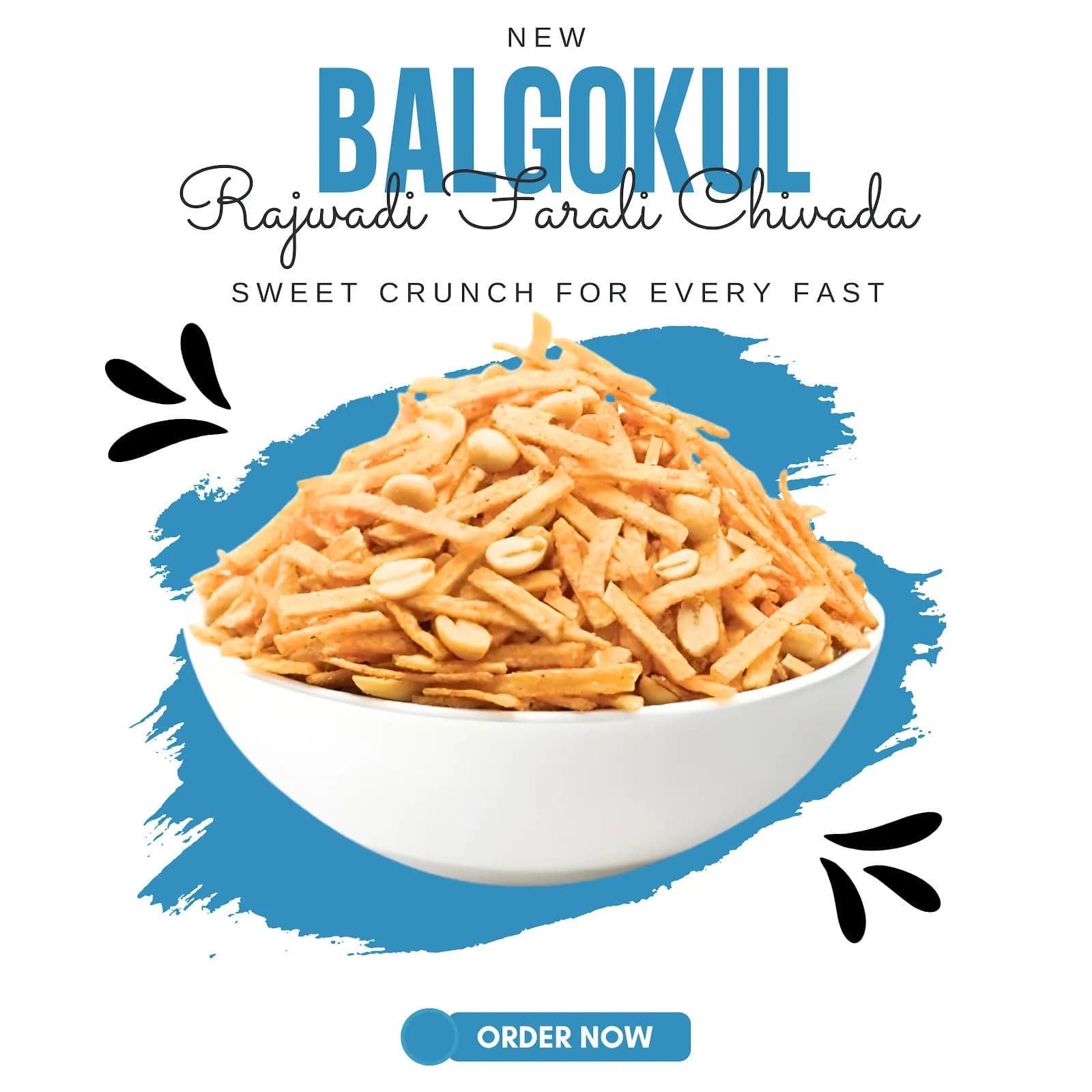 BalGokul Foods Rajwadi Farali Chivda – Fasting Special Crispy Namkeen | Upvas Friendly product image 2