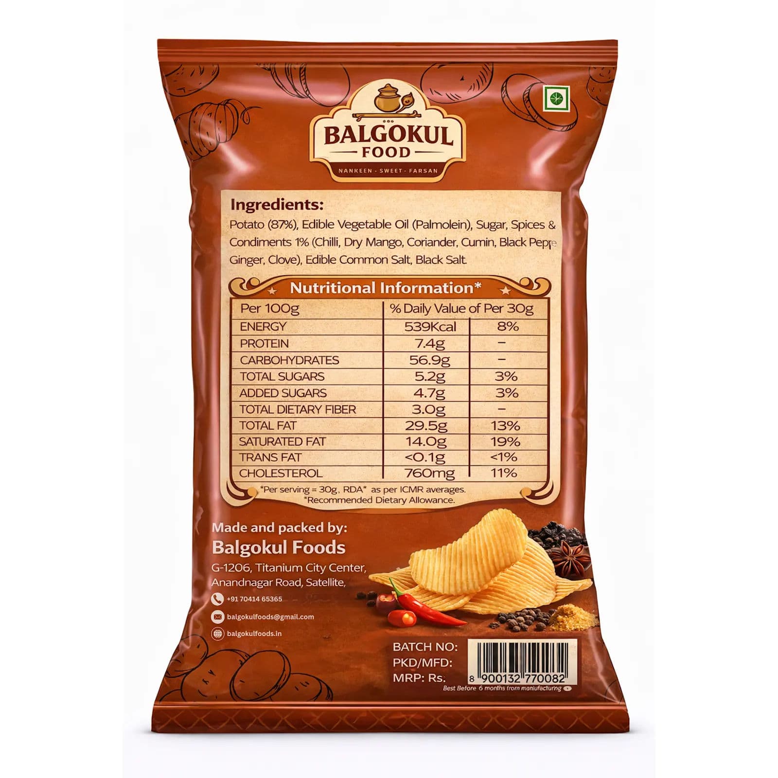BalGokul Foods Teekha Crunch Wafer product image 4