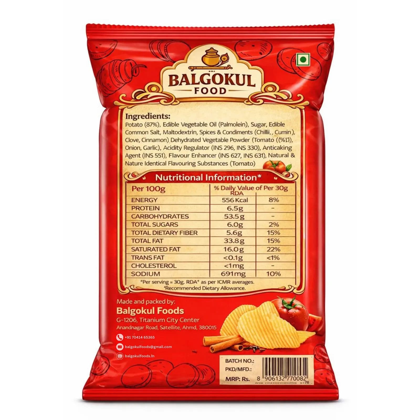 BalGokul Foods Tomato Tangy Wafer product image 4