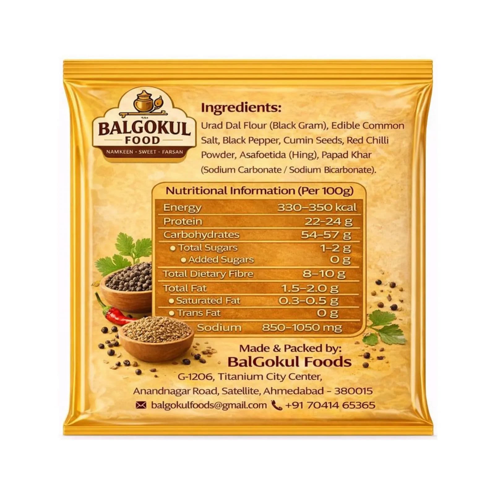 BalGokul Foods – Udad Papad product image 4
