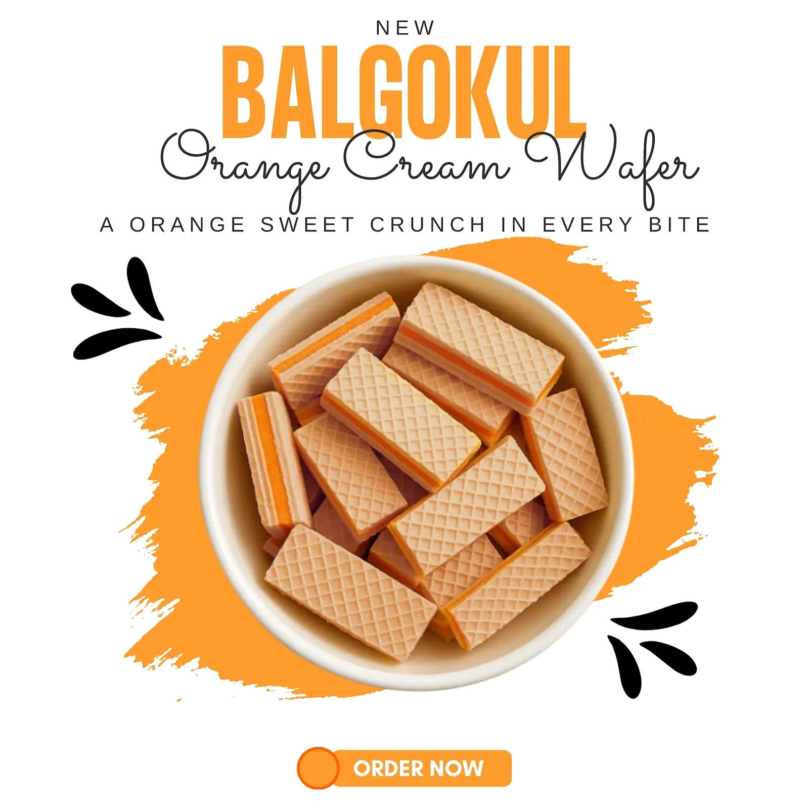BalGokul Foods Zesty Orange Cream Wafers product image 2