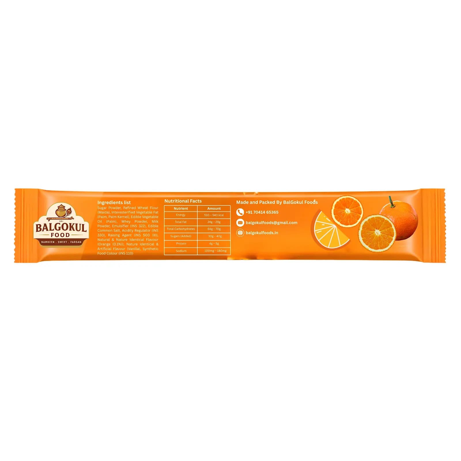 BalGokul Foods Zesty Orange Cream Wafers product image 4