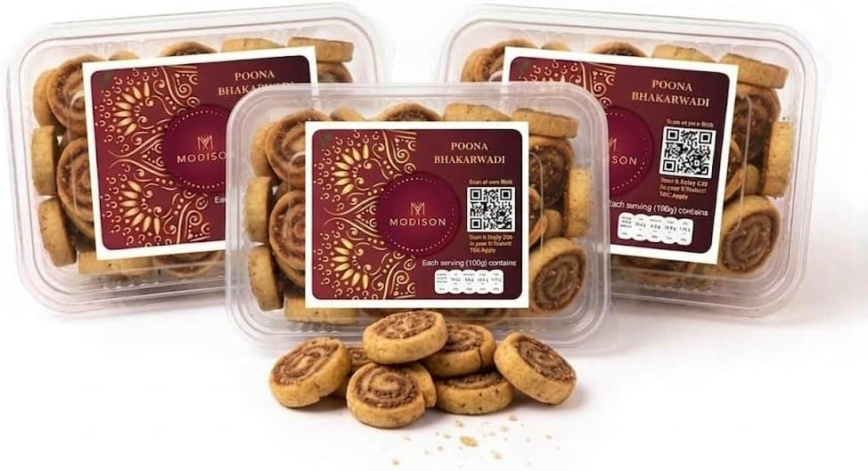 BalGokul Foods Poona Bhakarwadi Indian Namkeen Crispy Maharashtrian 540g product image 8