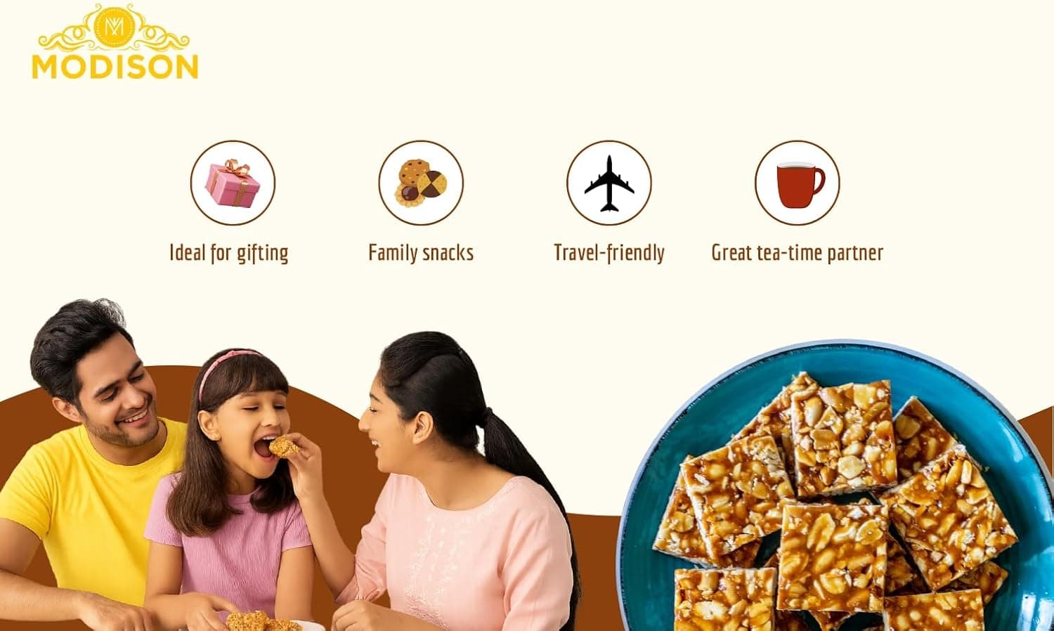 BalGokul Foods Peanut Chikki Indian Sweets Protein Brittle 360g product image 12