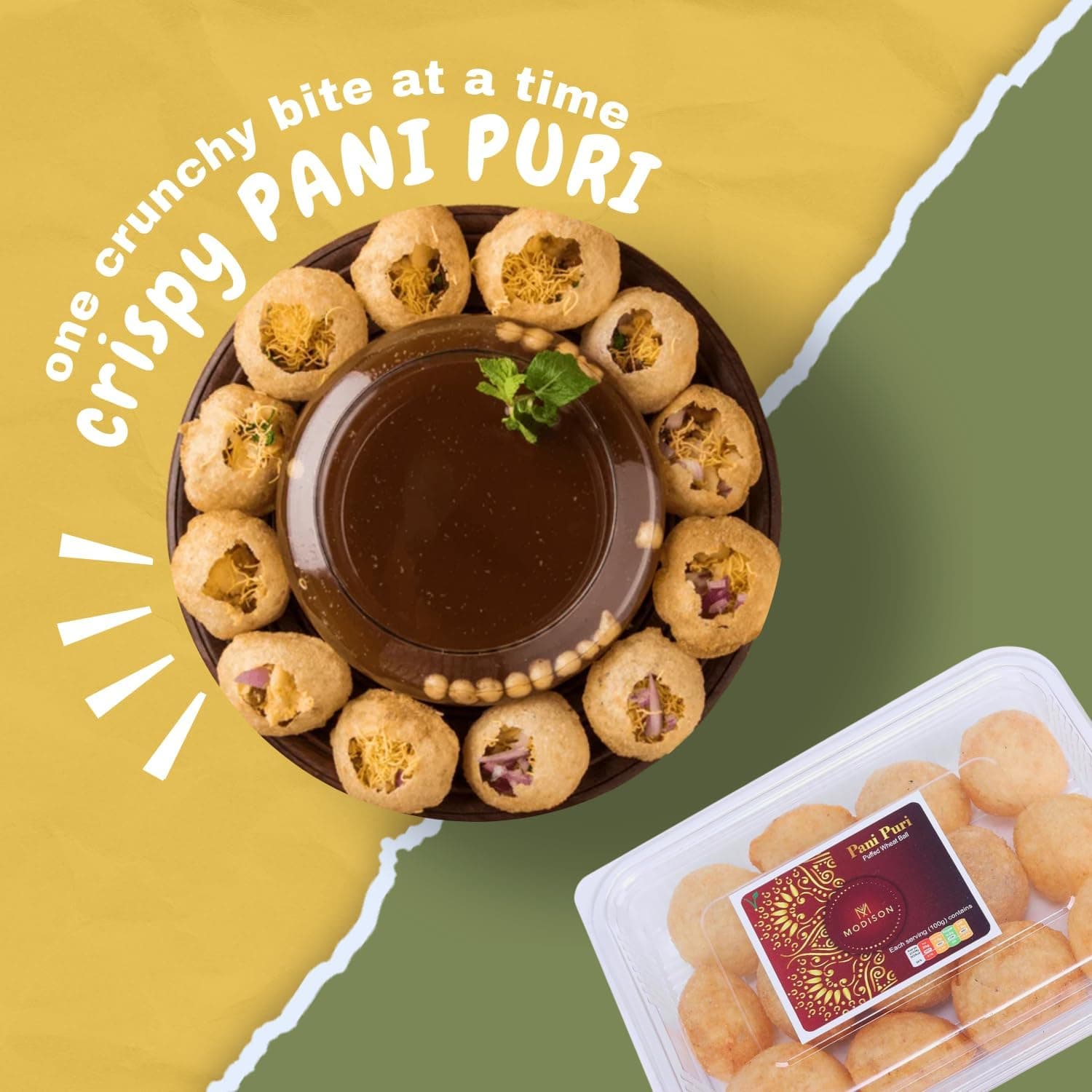 BalGokul Foods Pani Puri Indian Snacks Crispy Golgappa Shells 80pc product image 11