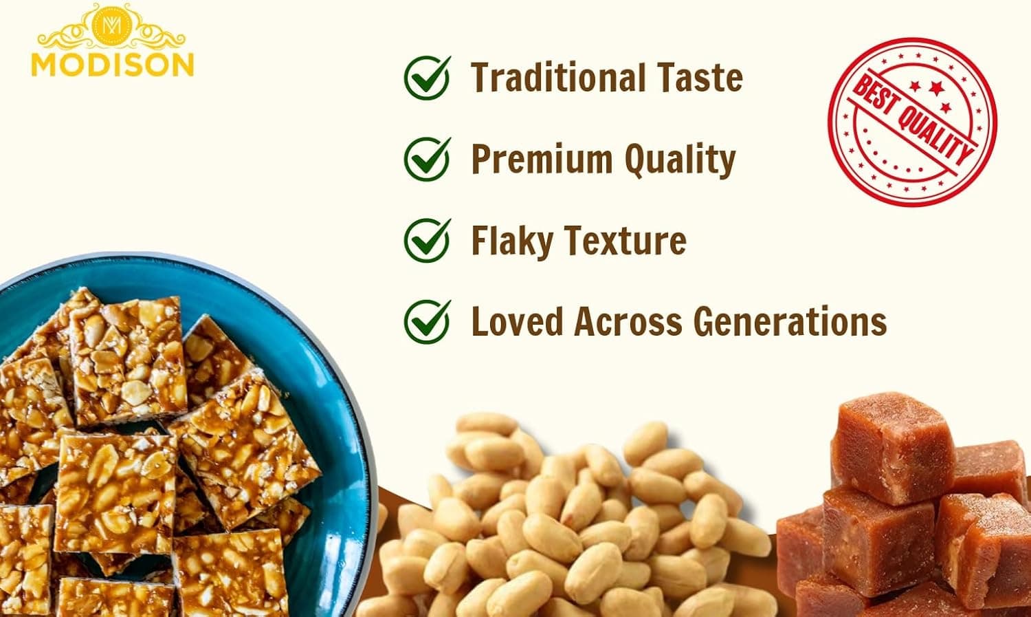 BalGokul Foods Peanut Chikki Indian Sweets Protein Brittle 540g product image 11